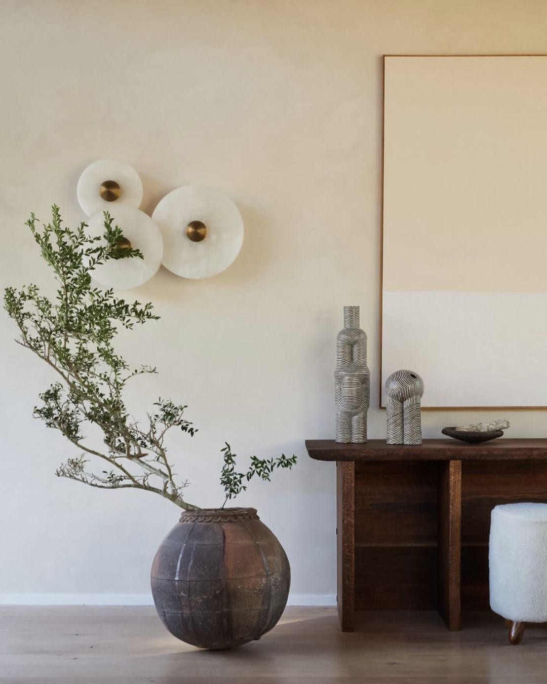 Creatieve marmeren ronde wandlamp HL717