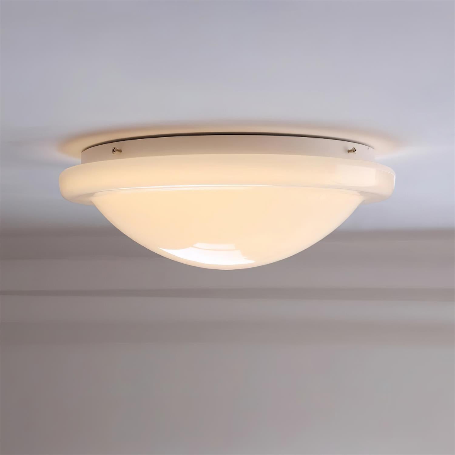 Moderne minimalistische witte glazen led plafondlamp HL416