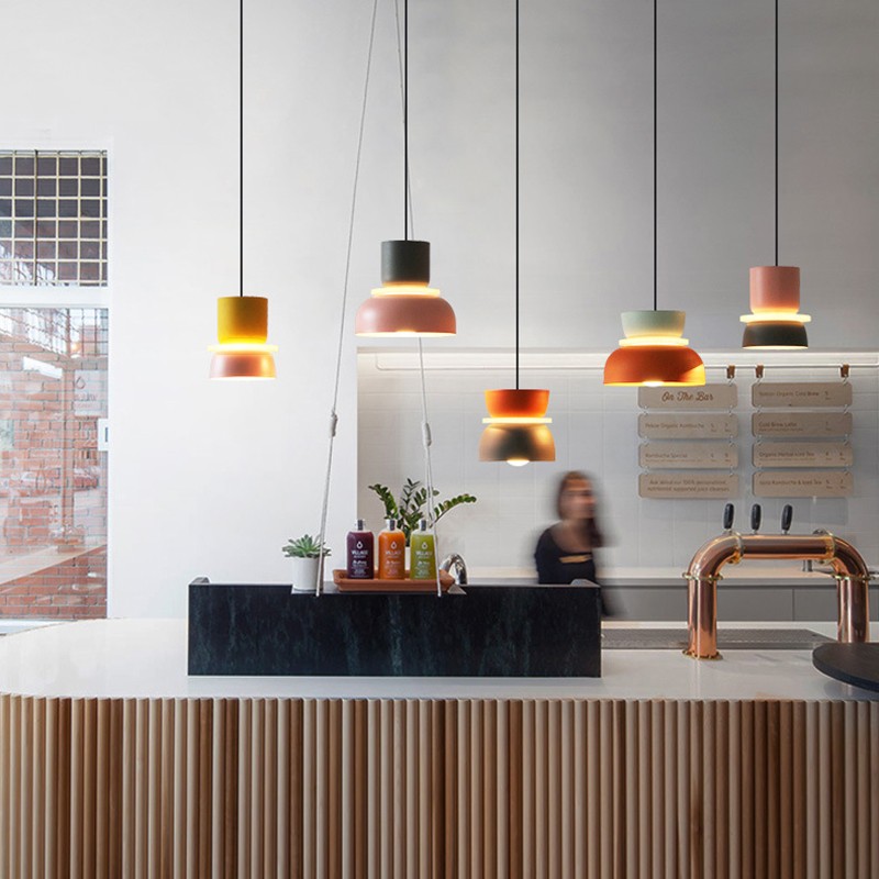 Macri Acryl Kleurrijke Komvormige Hanglamp - Moderne Levendige Hanglamp voor de Keuken