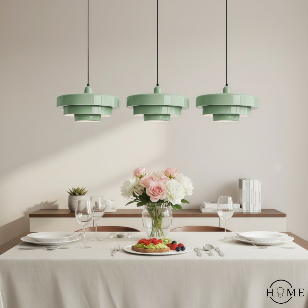Macaron Disc Hanglamp - Scandinavische Meerlaagse Hanglamp van Metaal voor de Keuken HL179