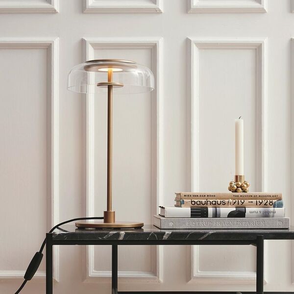 LED Blossi Ronde Glazen Tafellamp