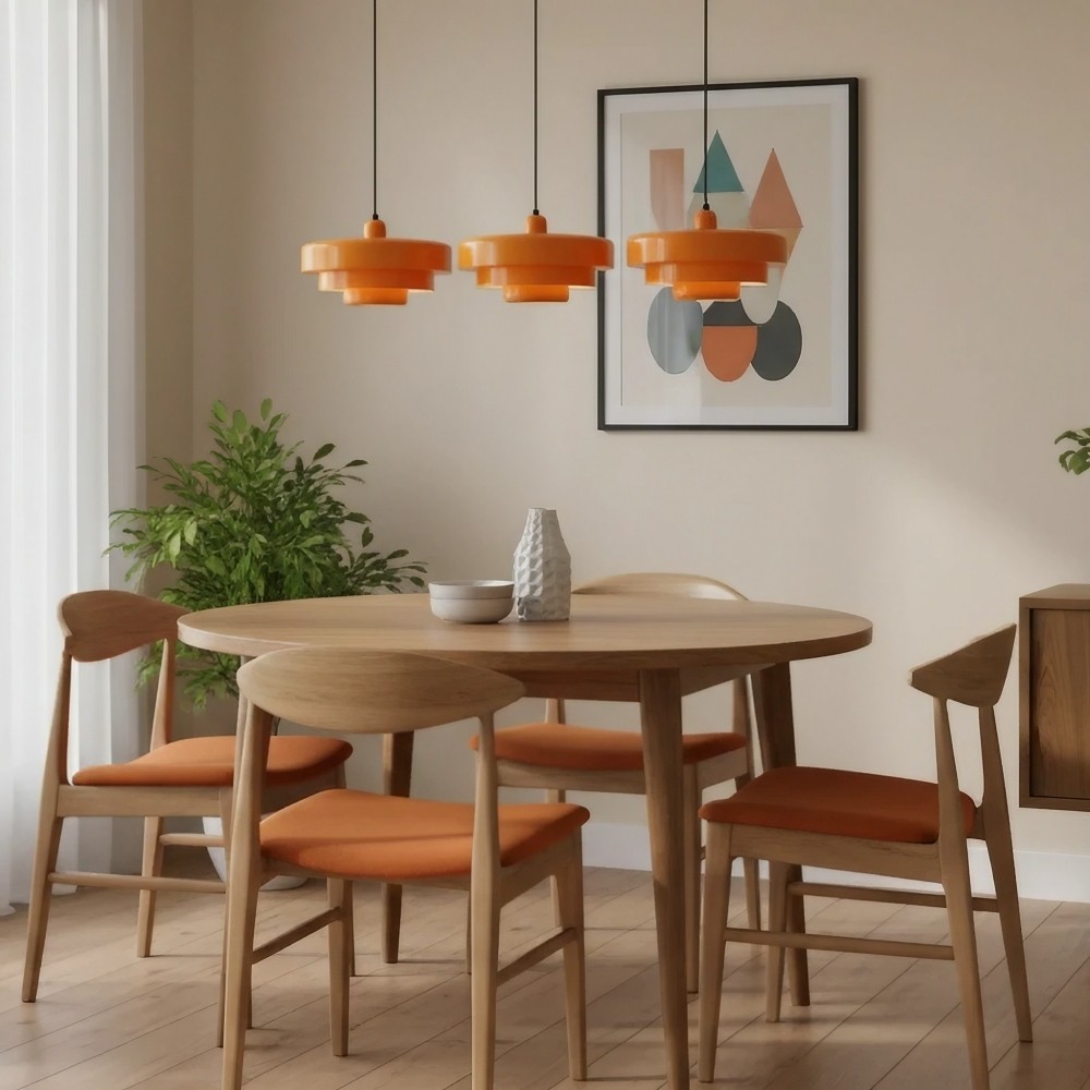 Macaron Disc Hanglamp - Scandinavische Meerlaagse Hanglamp van Metaal voor de Keuken HL179