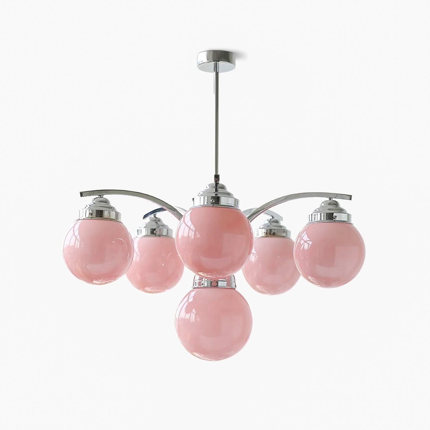 Franse elegante glazen bolvormige kroonluchter HL813