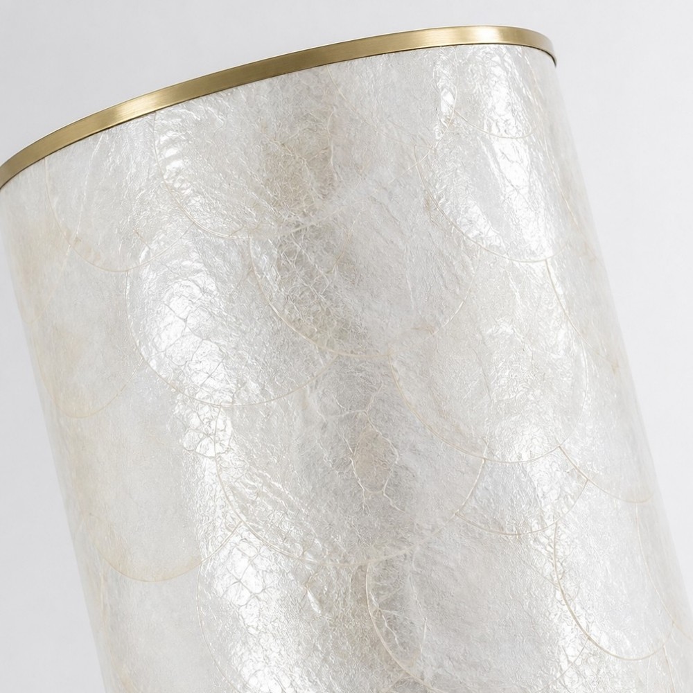 Nacrelith Capiz schelp wandlamp met gelaagde textuur - Moderne wandlamp voor de woonkamer HL3548
