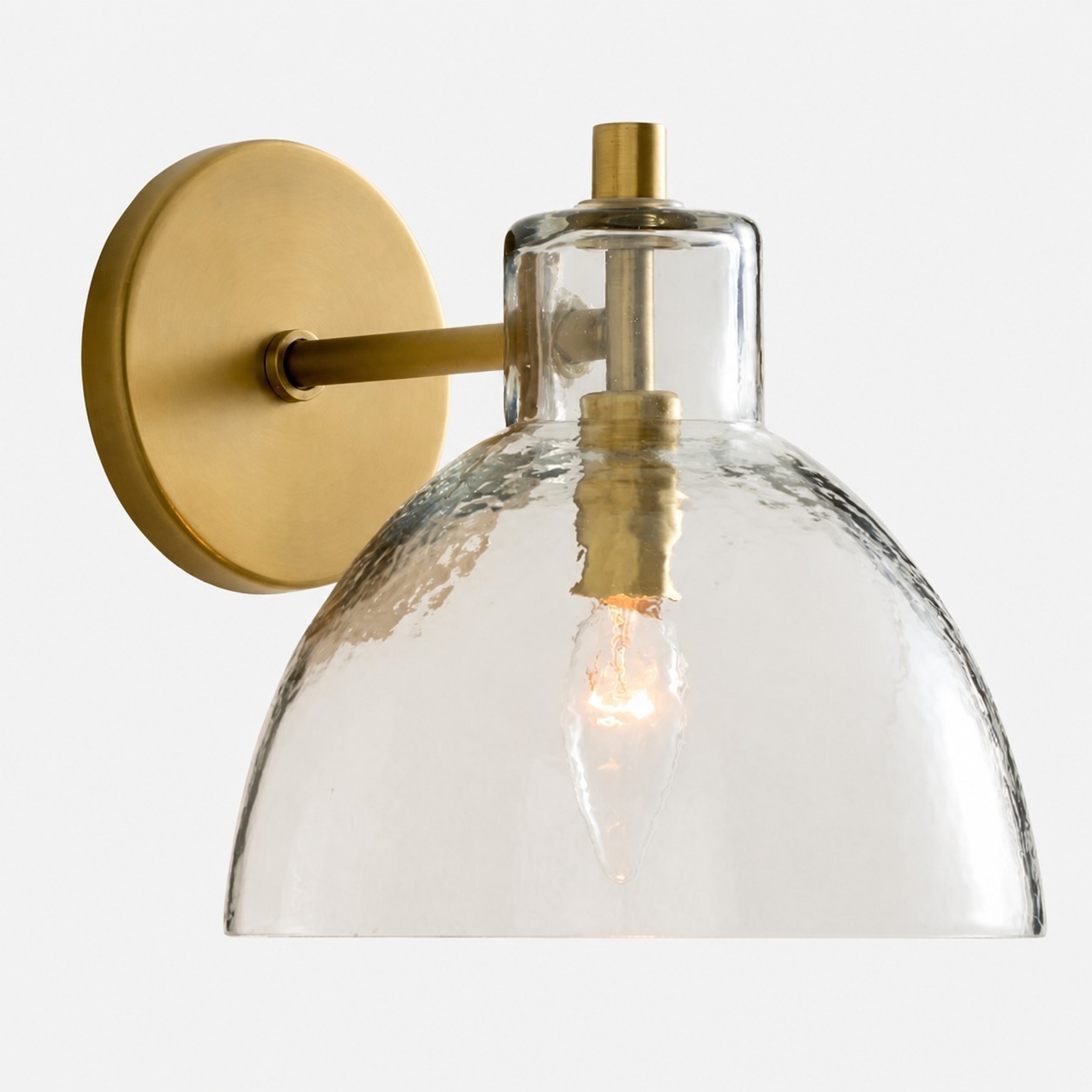 Glavira Gerecycled Glas Dubbele Wandlamp - Binnen Wandverlichting van Messing HL1558