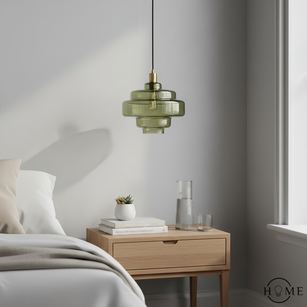 Vintage Hanglamp met Meerdere Lagen - Art Deco Glazen Hanglamp voor Keuken en Woonkamer HL1064