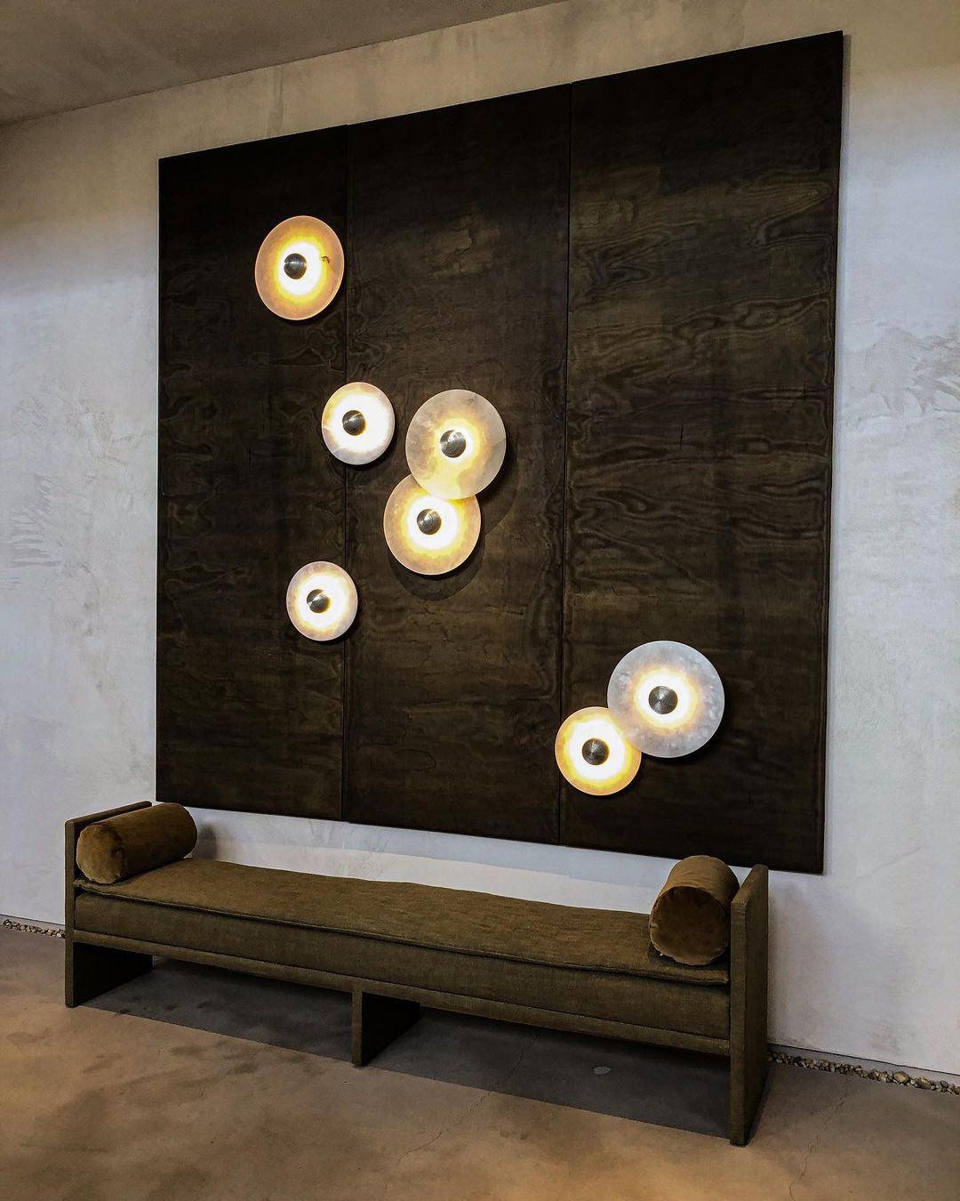 Creatieve marmeren ronde wandlamp HL717