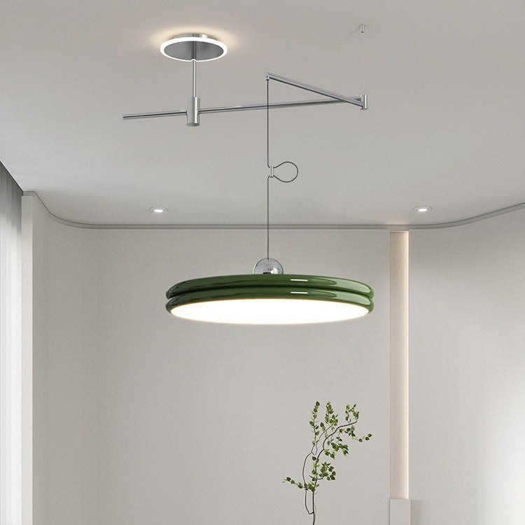 Vliegende schotel hanglamp met beweegbare arm HL1311