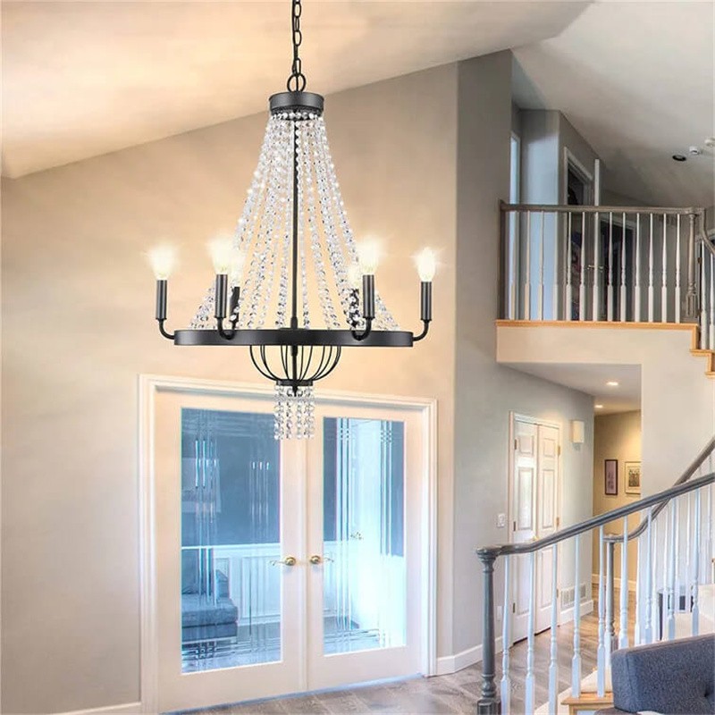 Moderne Luxe Metalen Kristallen Kroonluchter HL252