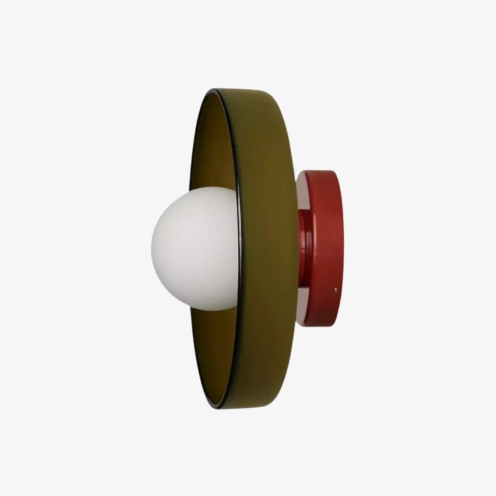 Kalo glazen schijf wandlamp - Moderne wand en plafondlamp voor hal en slaapkamer HL2259