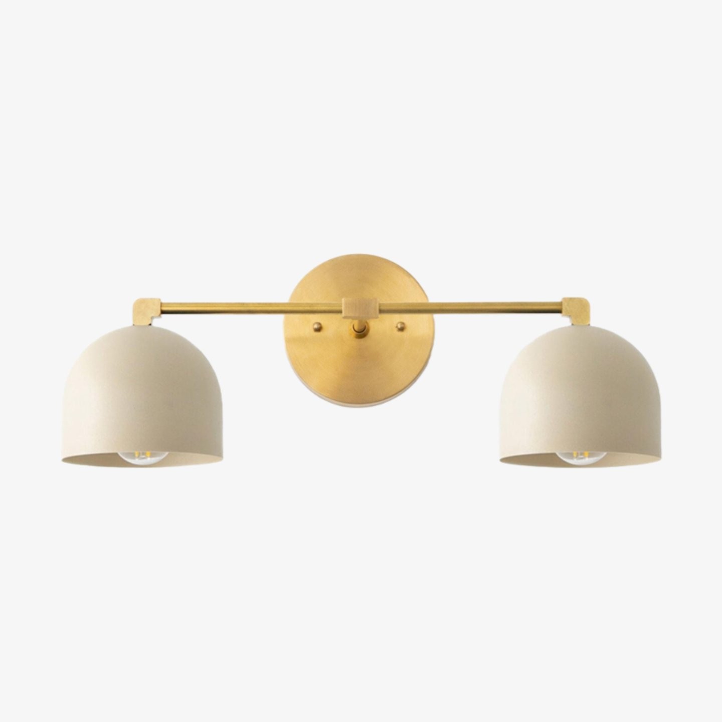 Metio Dome Mid-Century Diepe Bolvormige Kaptafellamp - Messing Wandlamp HL1774