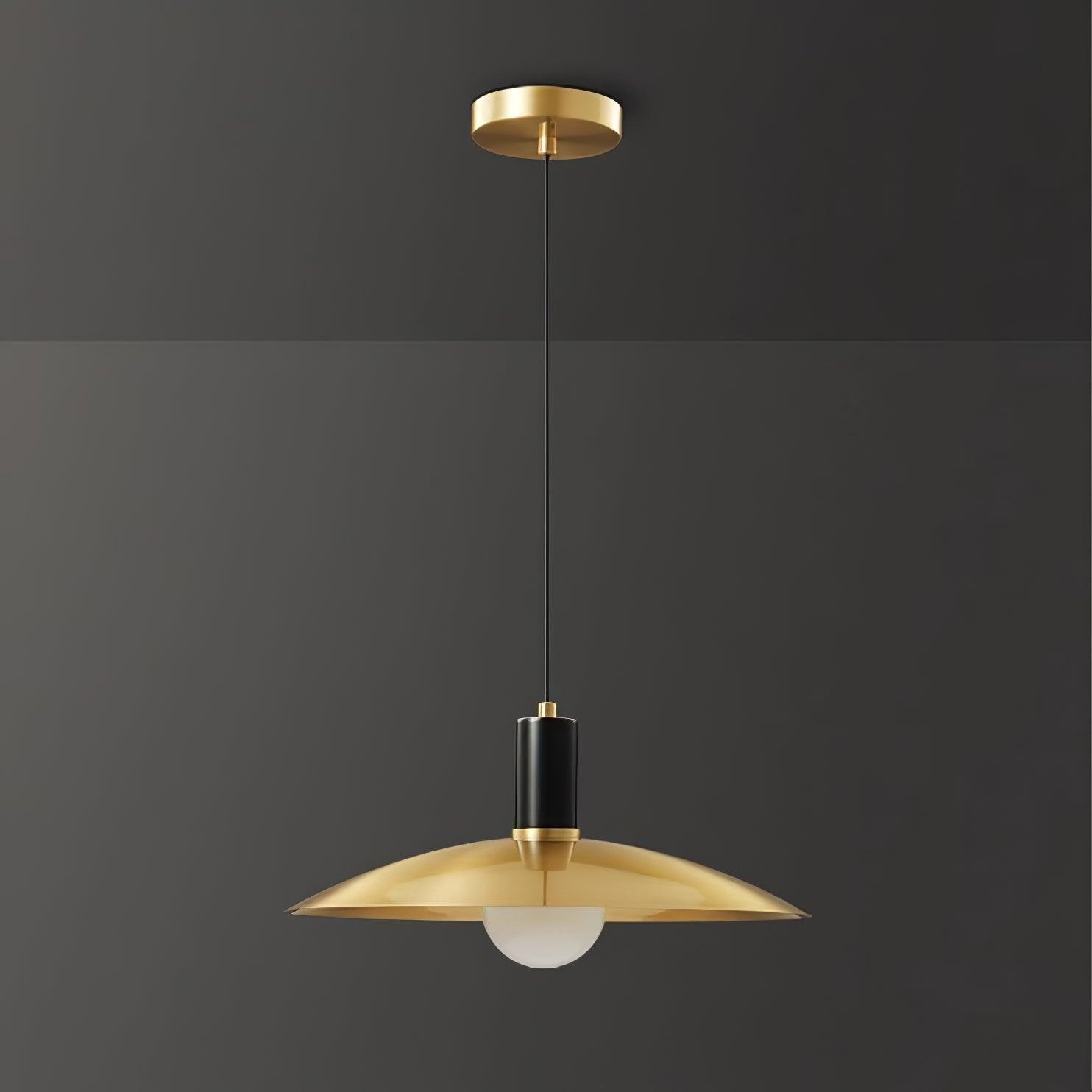Messing uitlopende hanglamp HL392