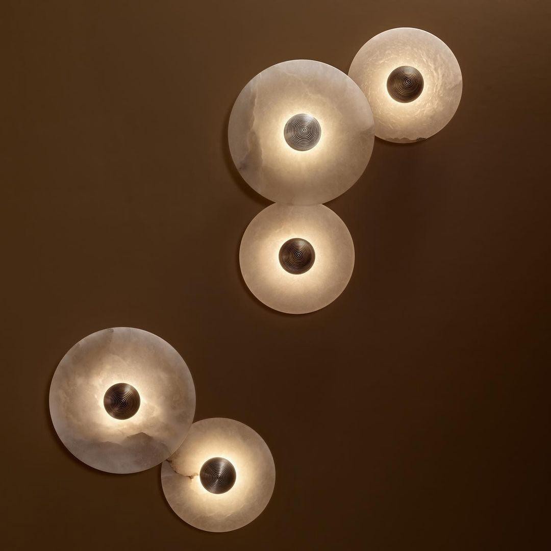 Creatieve marmeren ronde wandlamp HL717