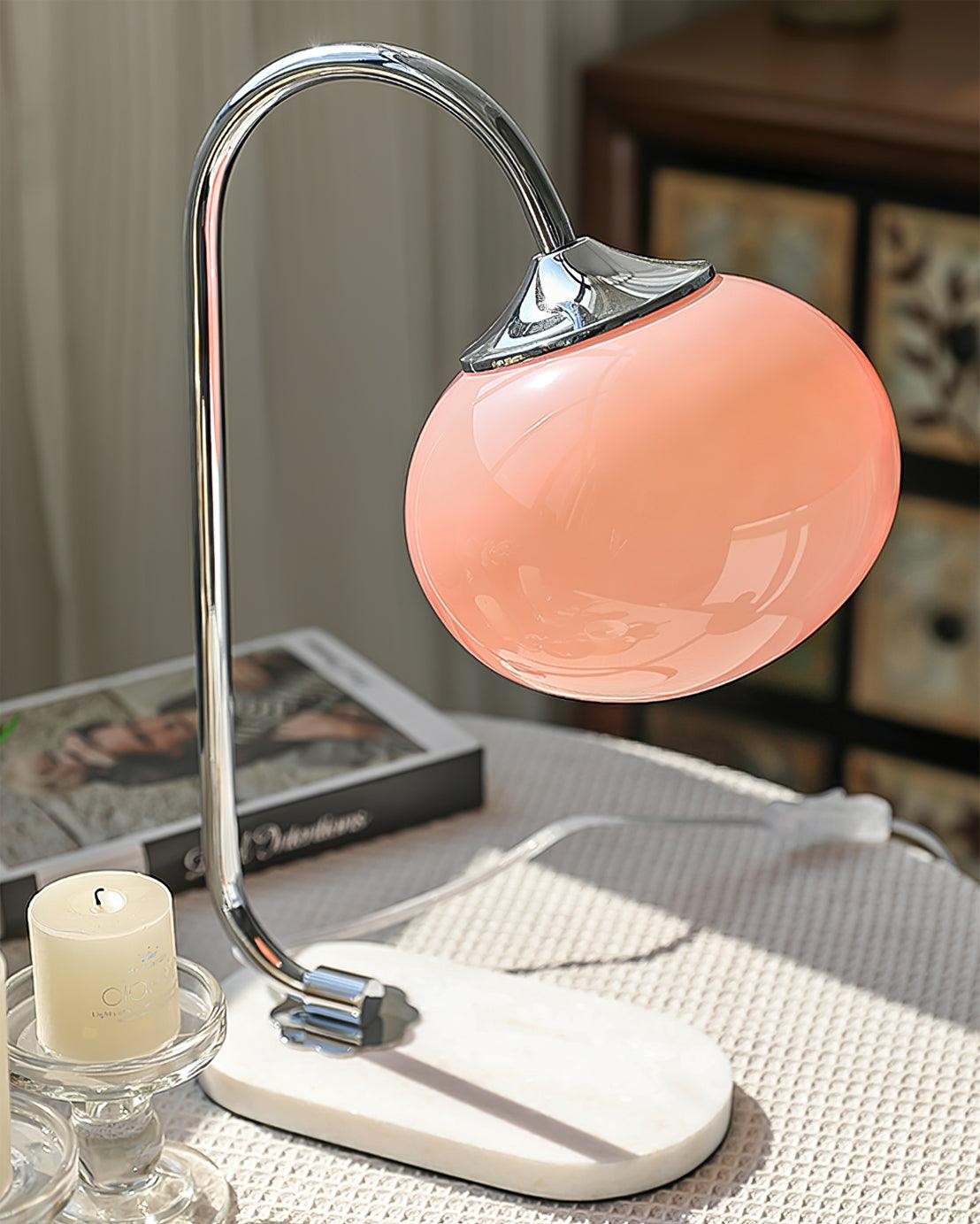 Scandinavische crèmekleurige bal tafellamp voor woonkamer HL597