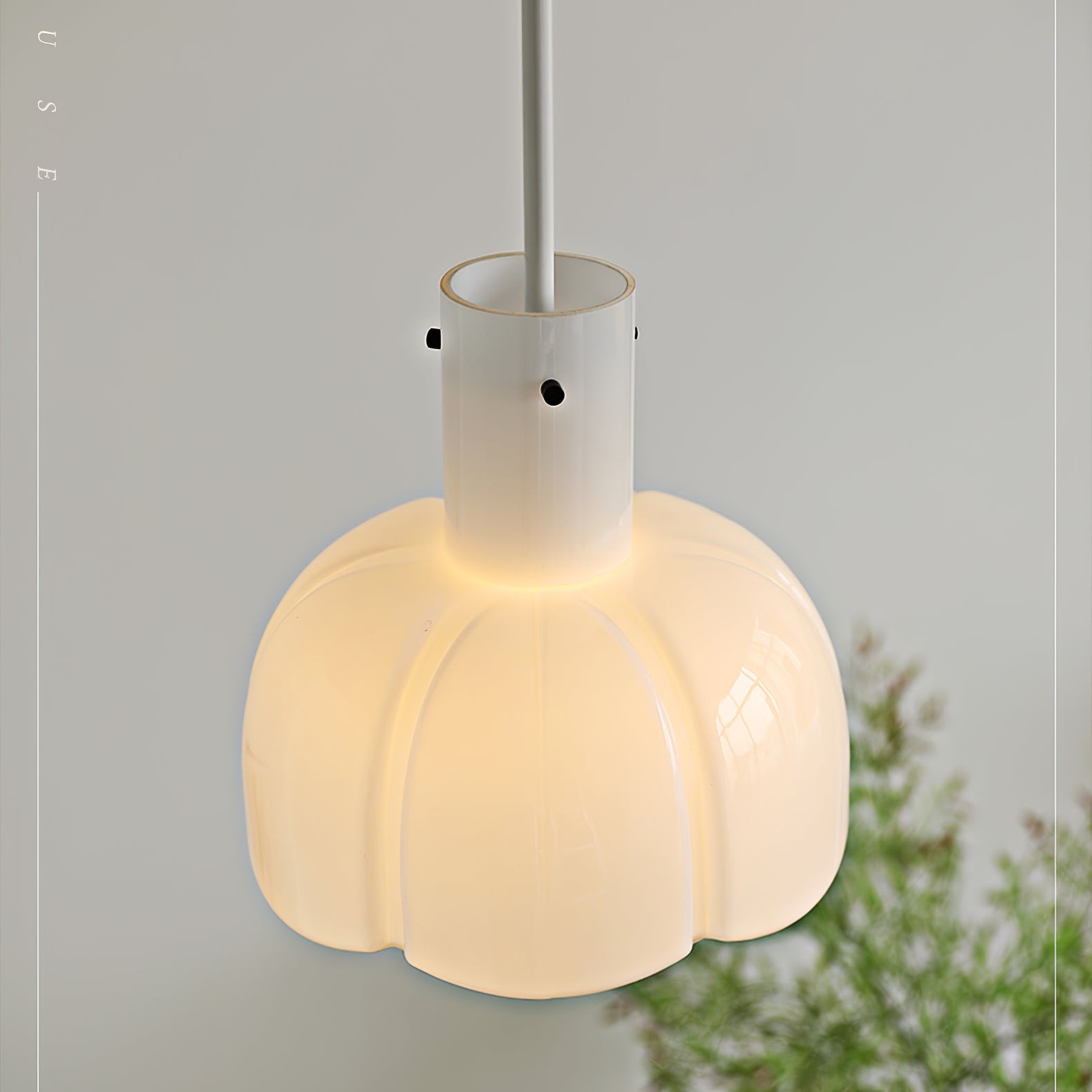 Franse pastorale stijl bloemblaadje glazen hanglamp HL637