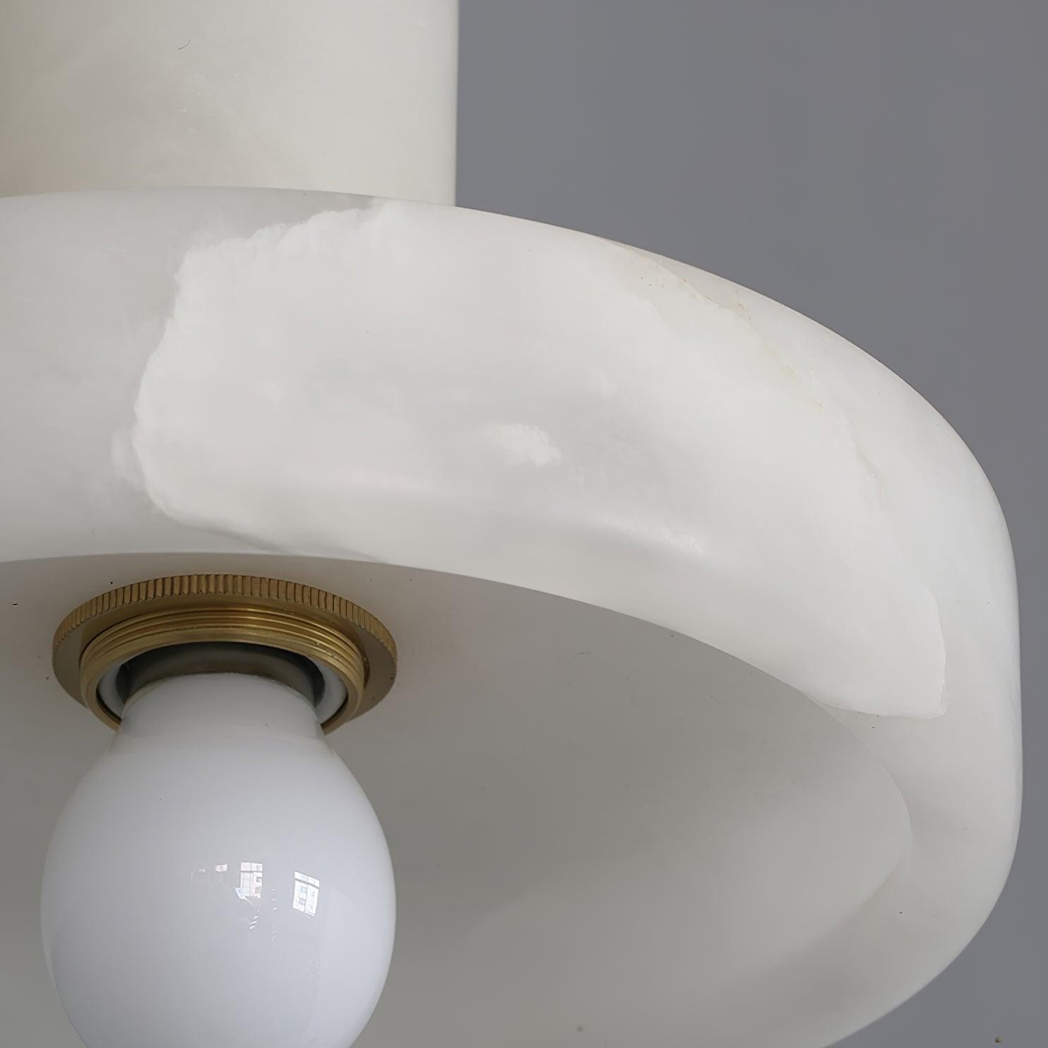 Elegante creatieve witte albasten hanglamp HL993