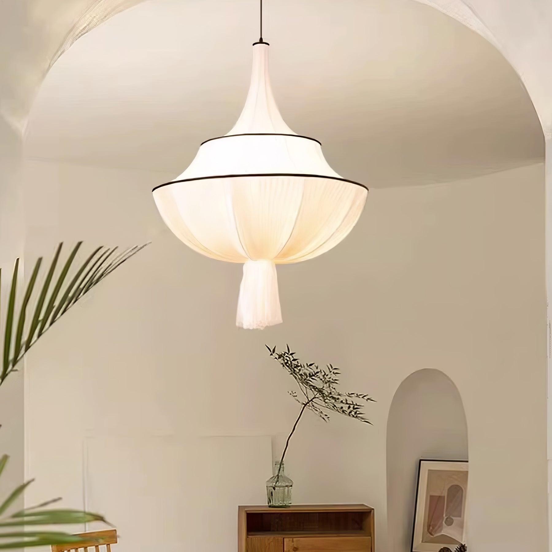 Stoffen kunst decoratieve hanglamp HL716