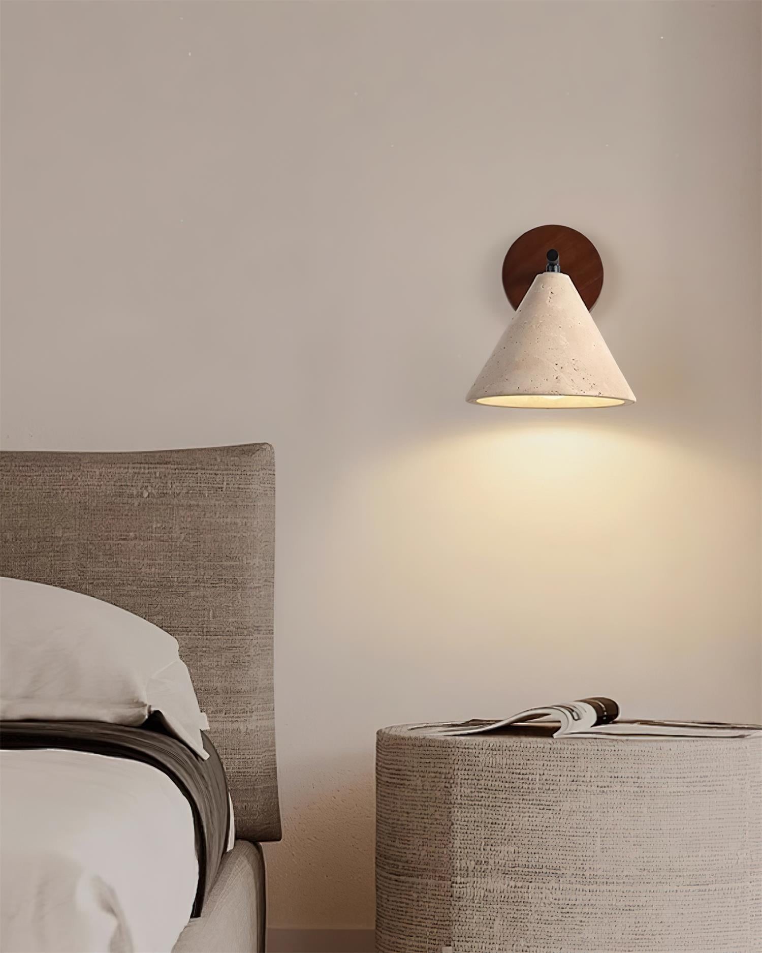 Vintage crèmekleurige wandlamp HL439