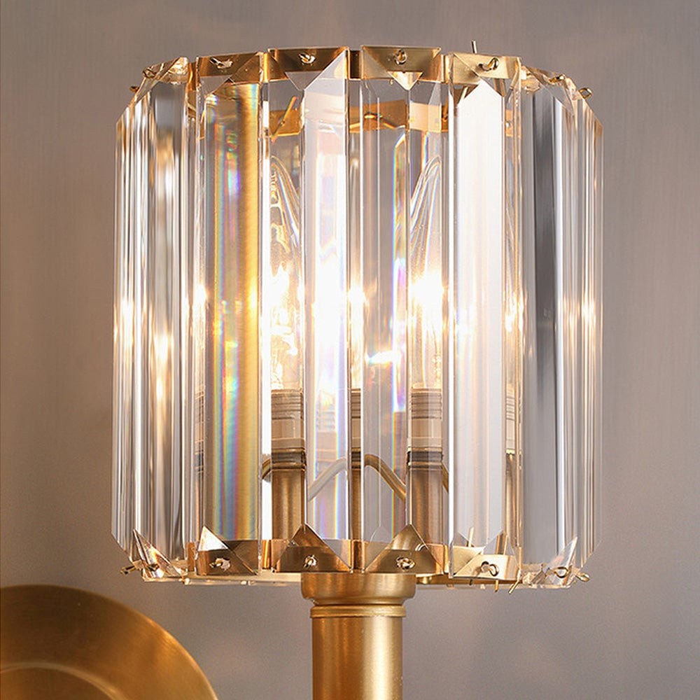 Vintage luxe kristallen wandlamp HL1405