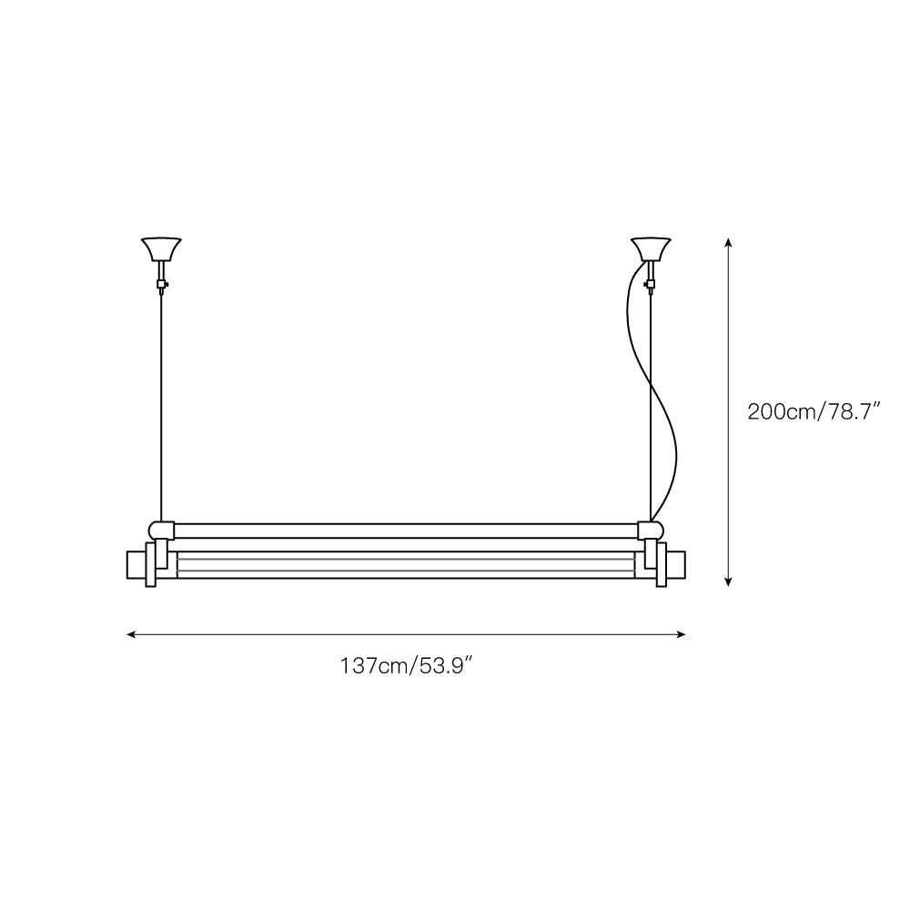 DDR industriële buishanglamp HL3037