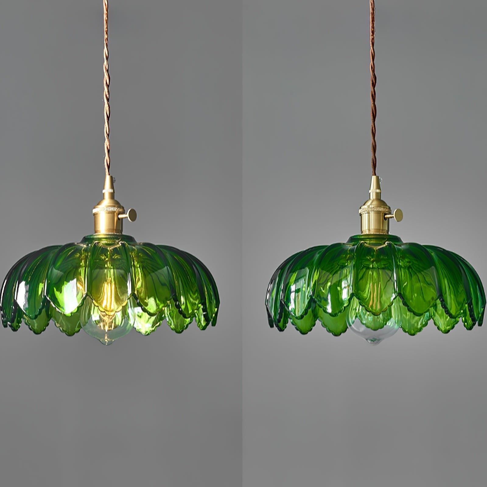 Retro Petal Groene Hanglamp HL600