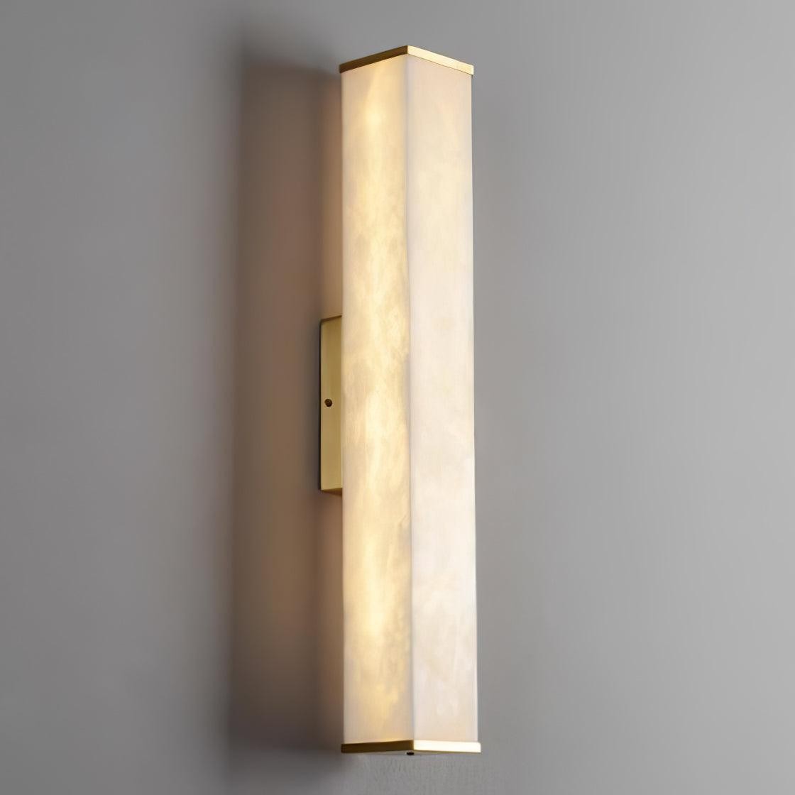 Kubusvormige albasten wandlamp HL2951
