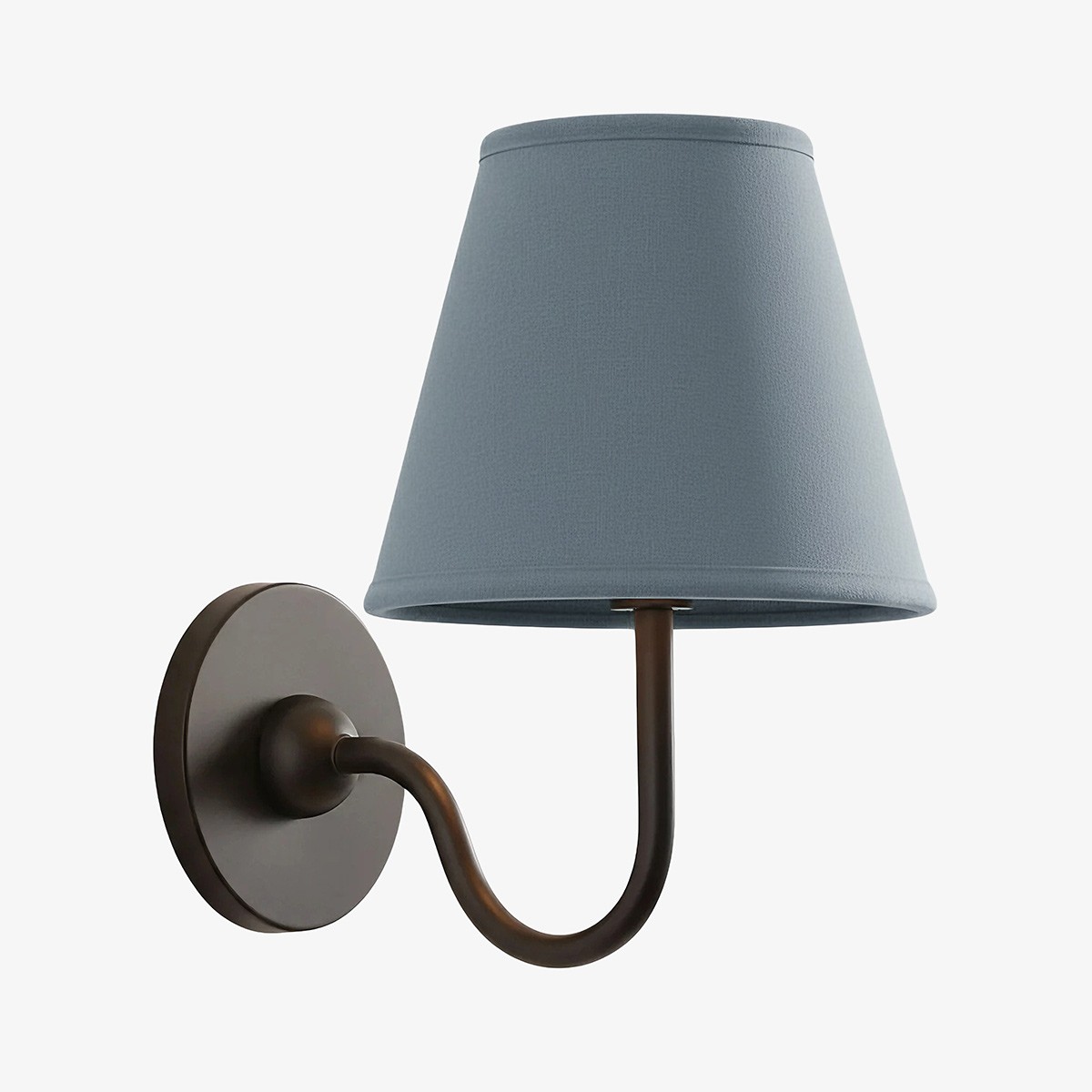 Luvora Vintage Wandlamp met Linnen Kap - Moderne Metalen Wandverlichting HL1594