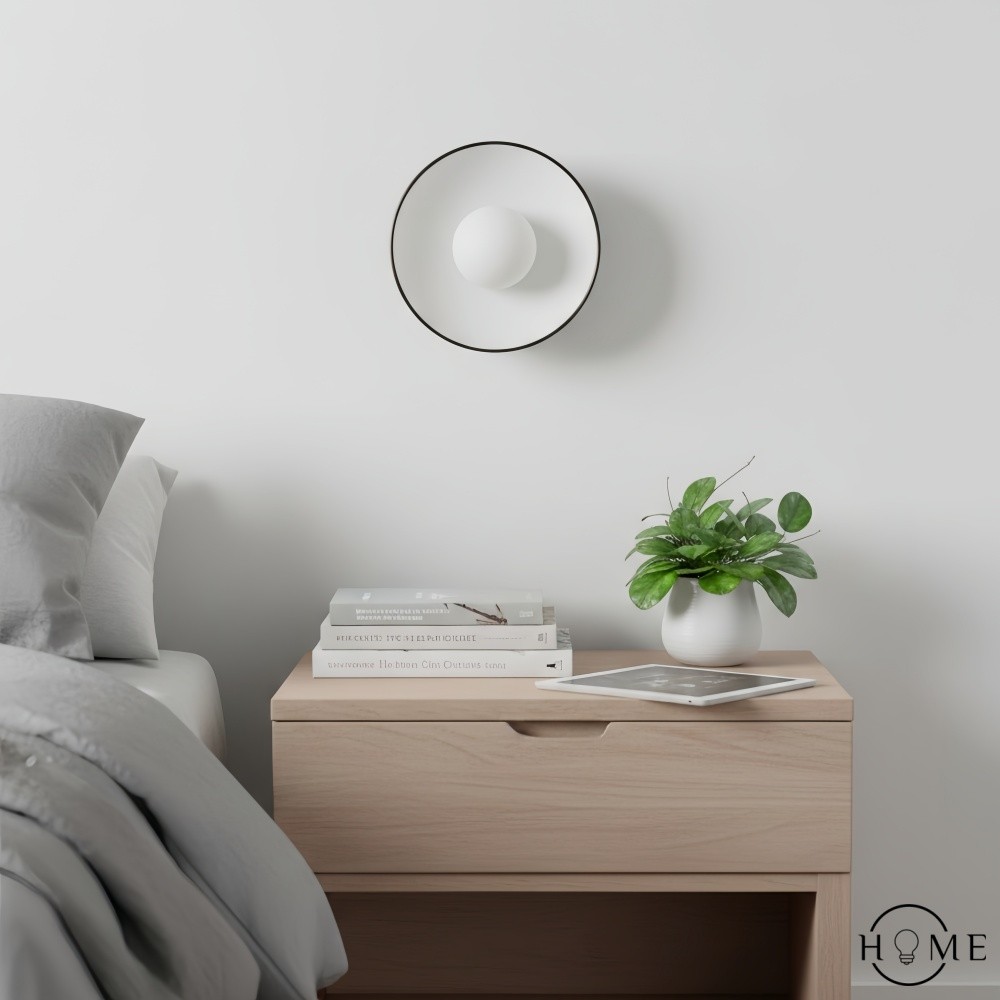 Kalo glazen schijf wandlamp - Moderne wand en plafondlamp voor hal en slaapkamer HL2259