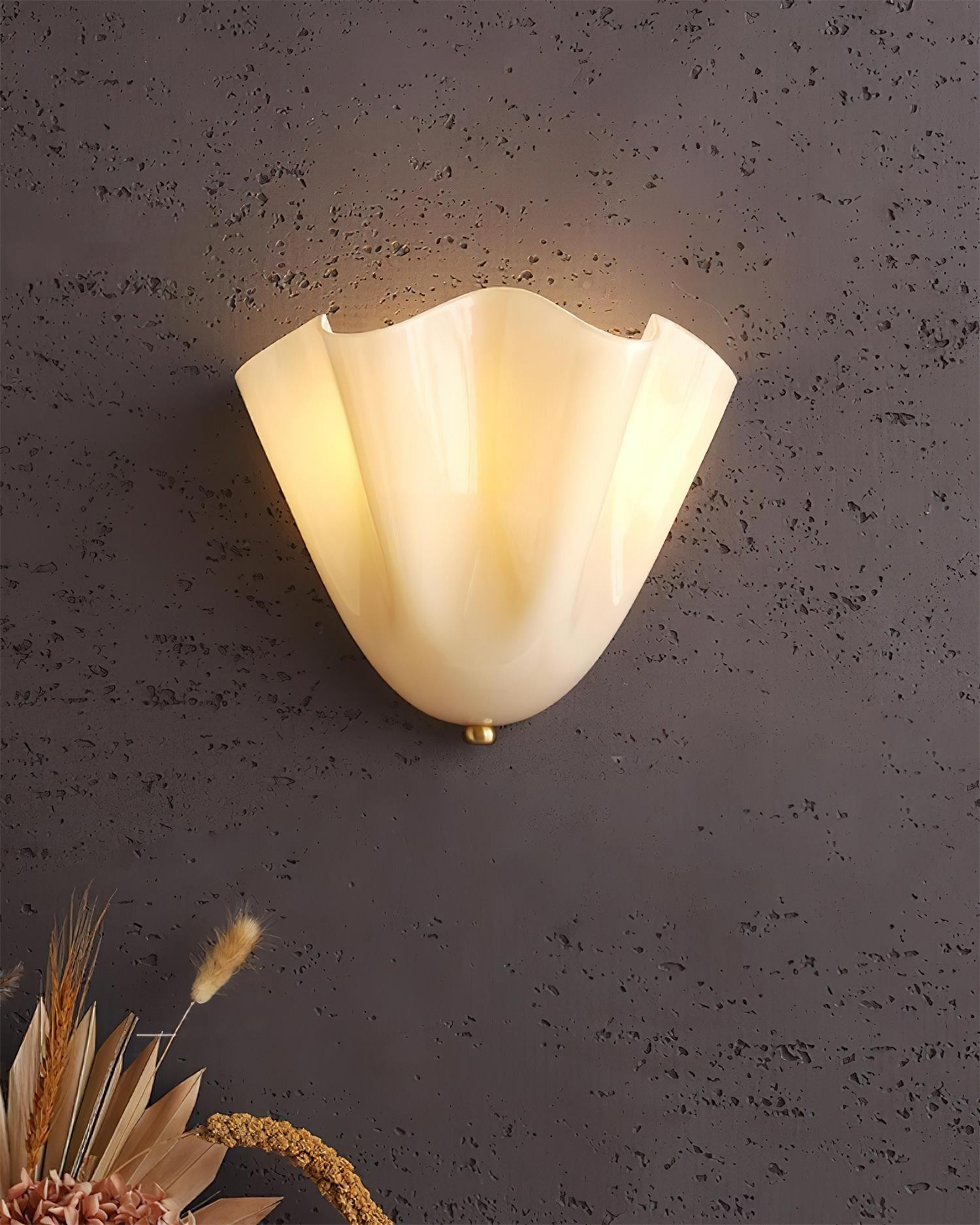 Bellina moderne wandlamp - Artisanaal glas Vera lamp voor interieurdecoratie HL1643