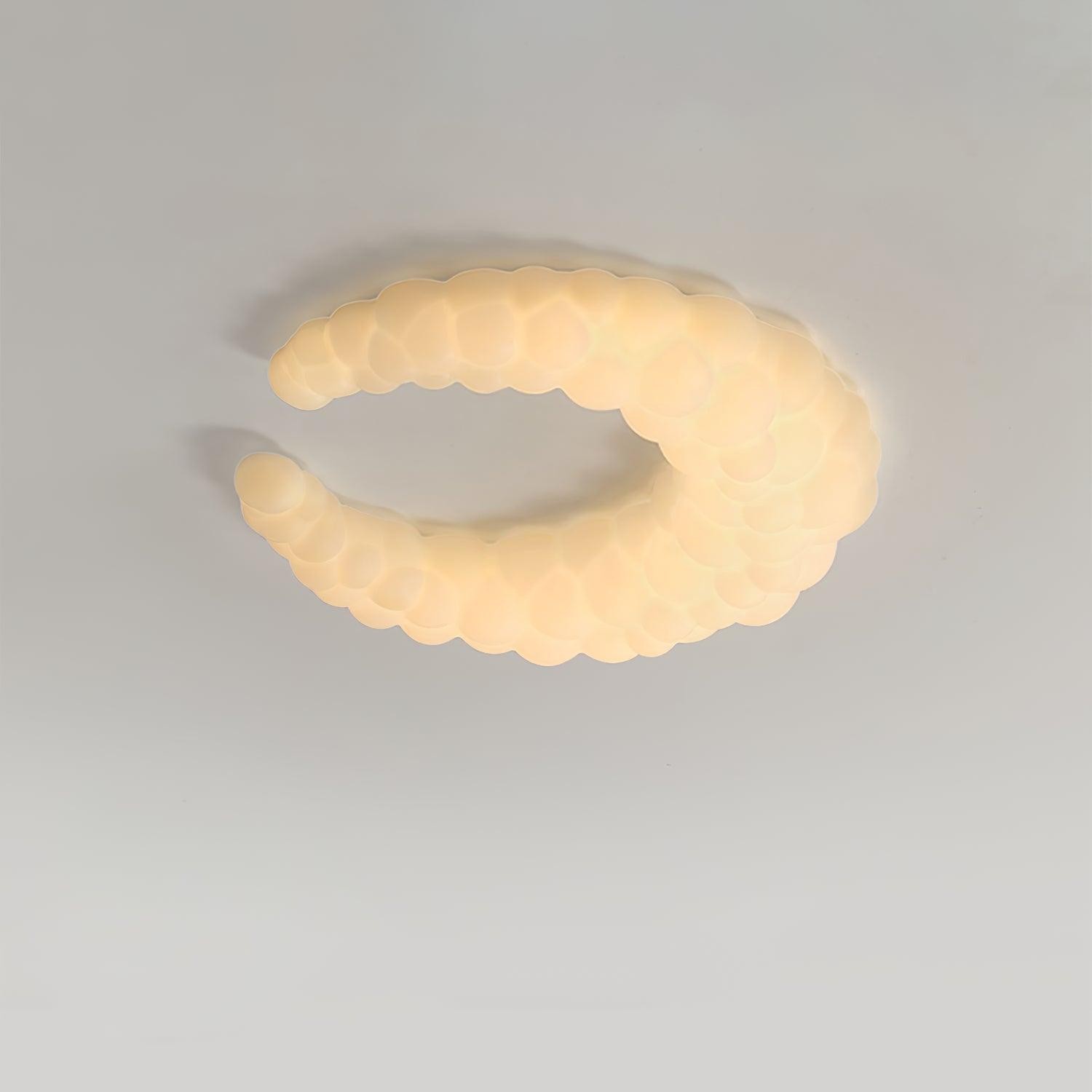 Crèmekleurige maanplafondlamp HL364