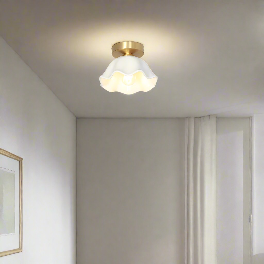 Blossom Glow Mid-Century keramische plafondlamp HL3505