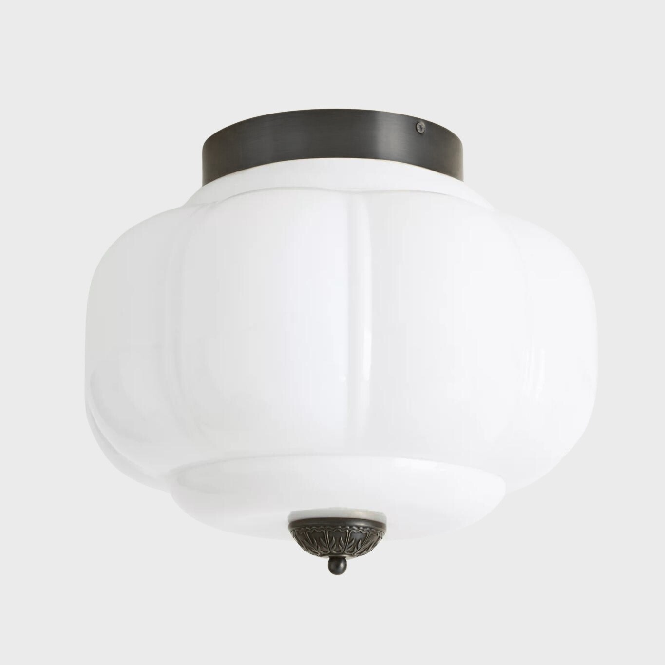 Eloise Retro Melkglas Semi-inbouw Plafondlamp HL948