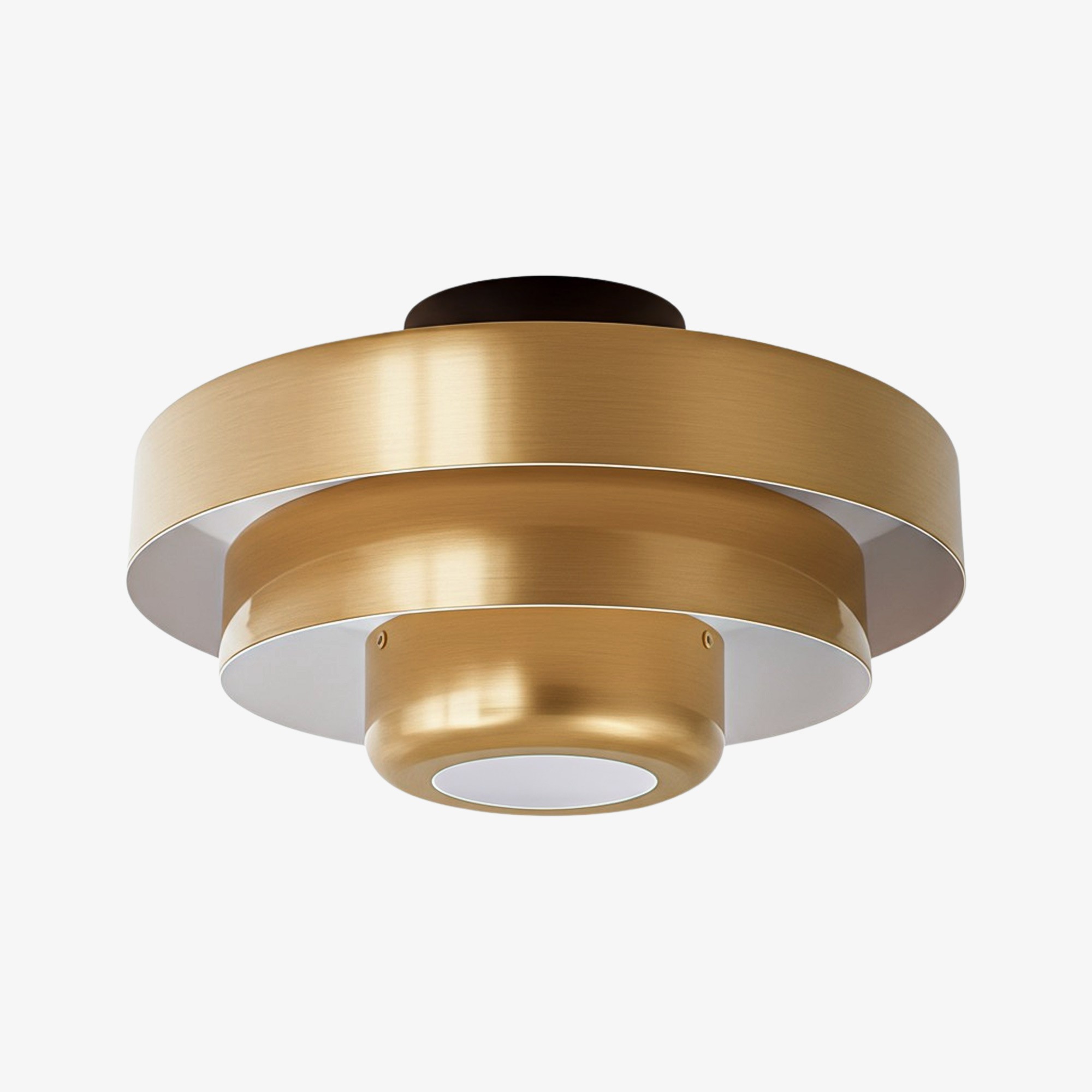 Veleora Bauhaus Drielaagse Plafondlamp - Kleurrijke Metalen Schijflamp HL1843