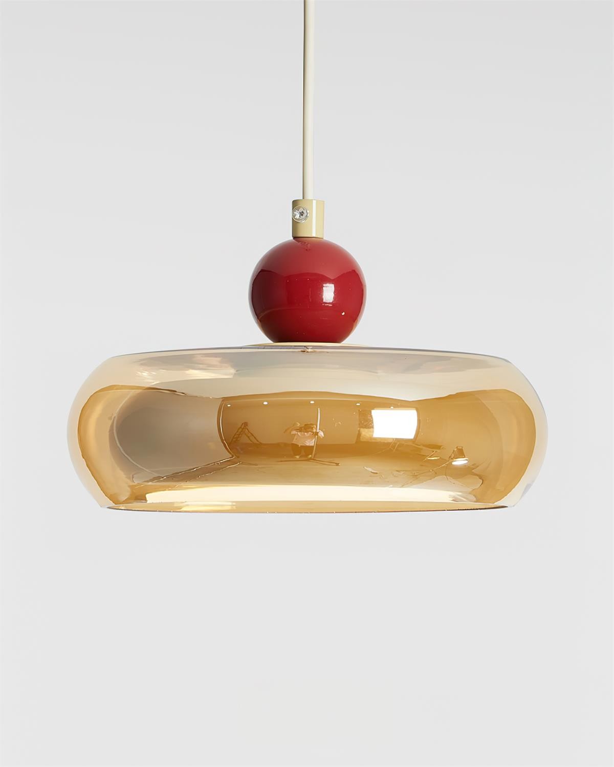 Hanglamp van kersenglas HL762