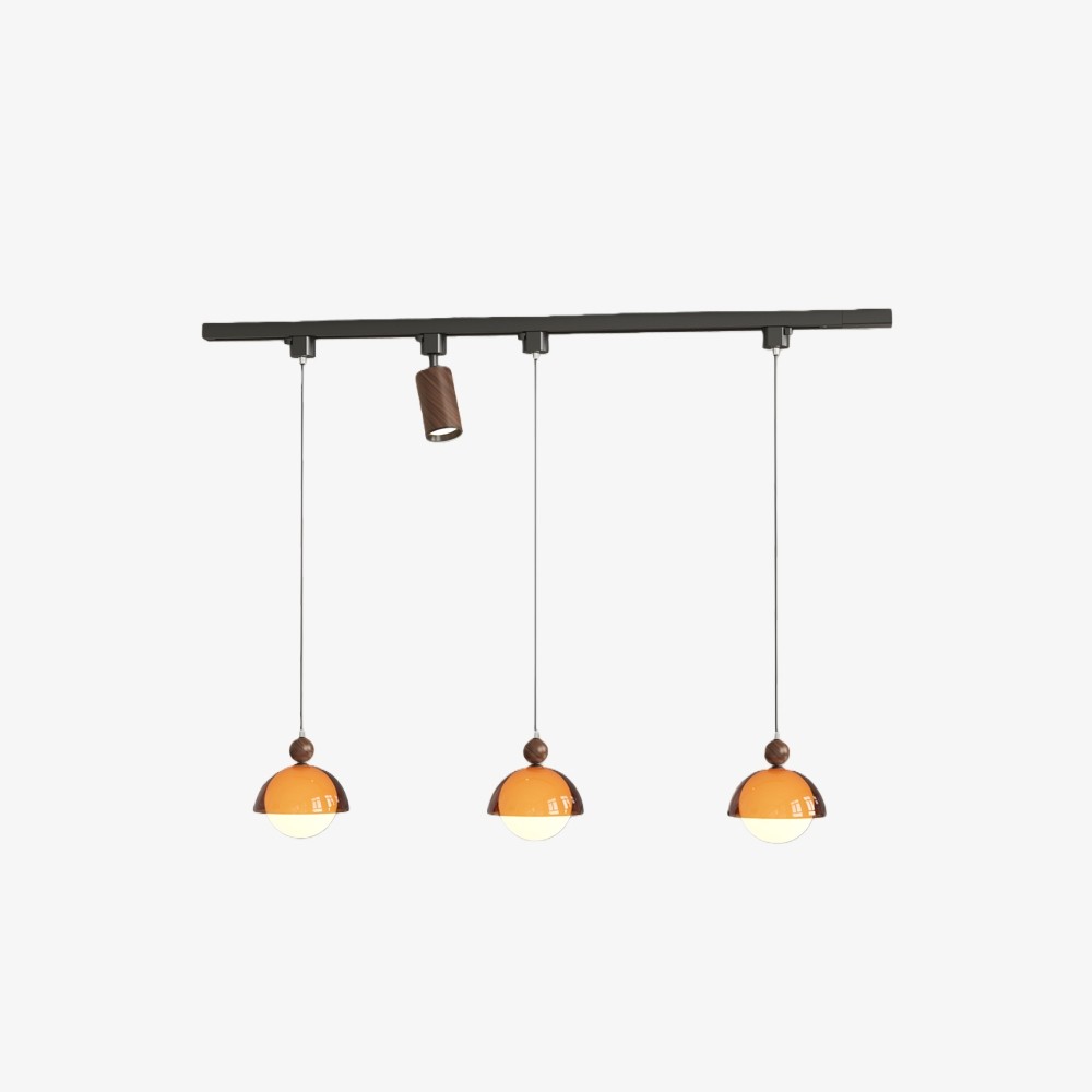 Afterglow Vintage Hanglamp - Retro hanglamp met handgeblazen glazen kap en verstelbaar snoer voor de eetkamer HL2342