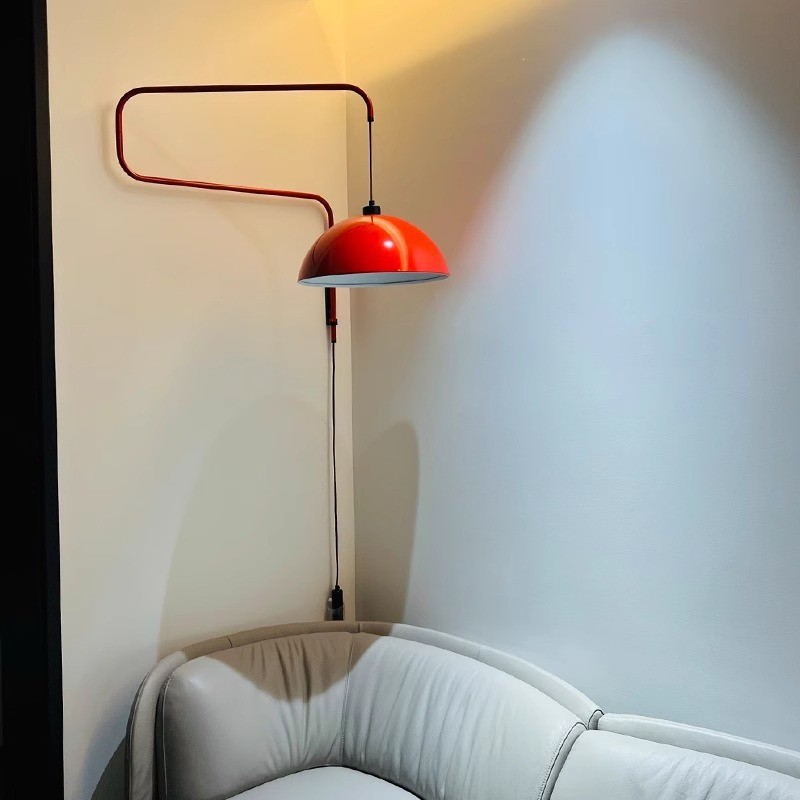 Moderne komvormige opvouwbare intrekbare wandlamp HL169