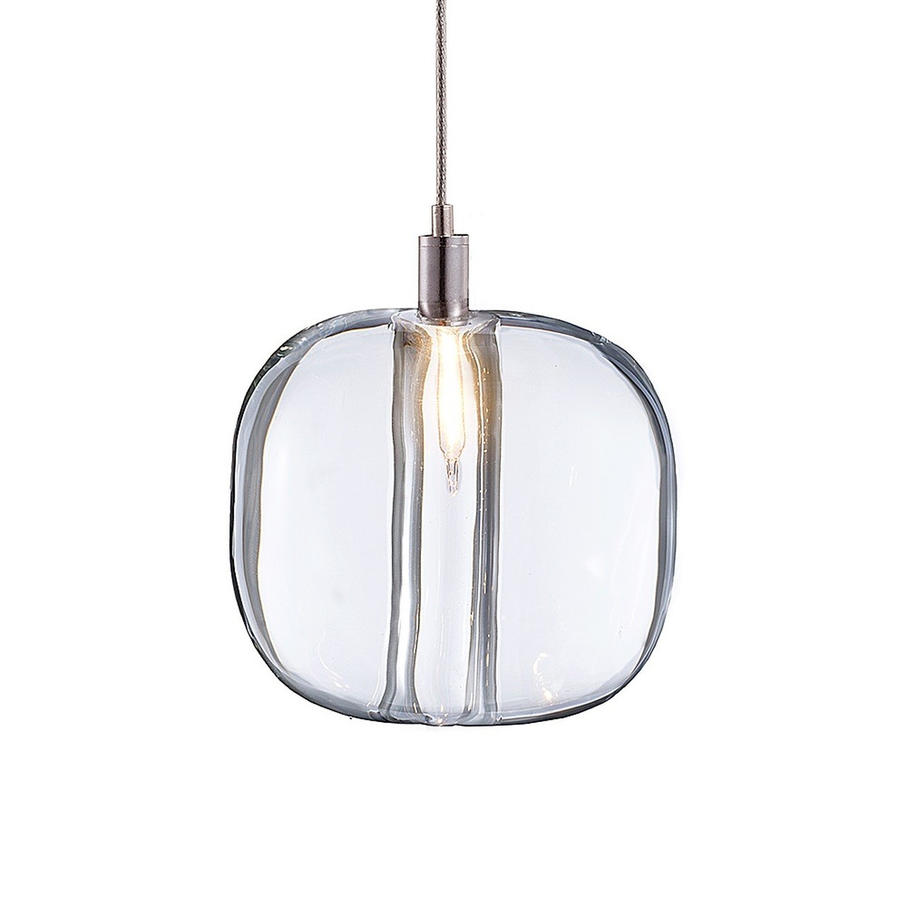 Cubie kroonluchter rookglas bol hanglamp voor kookeiland
