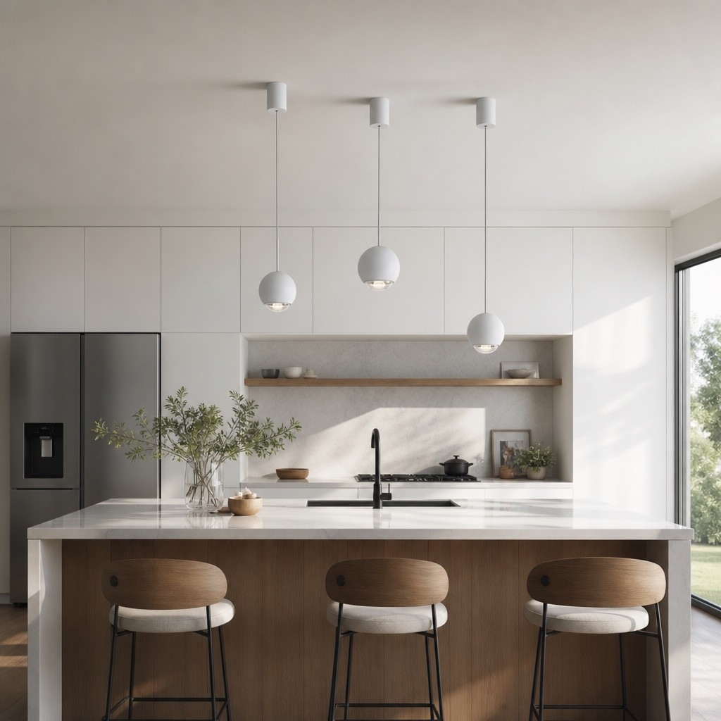 Veridia Minimalistische Hanglamp met Handmatige Verstelbare Vorm - Bolvormige Hanglamp voor Eetkamer HL3549