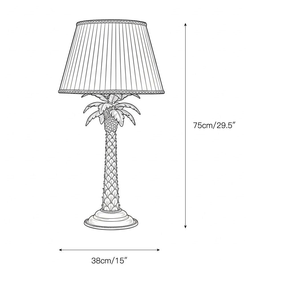 Tafellamp met palmboommotief HL3305