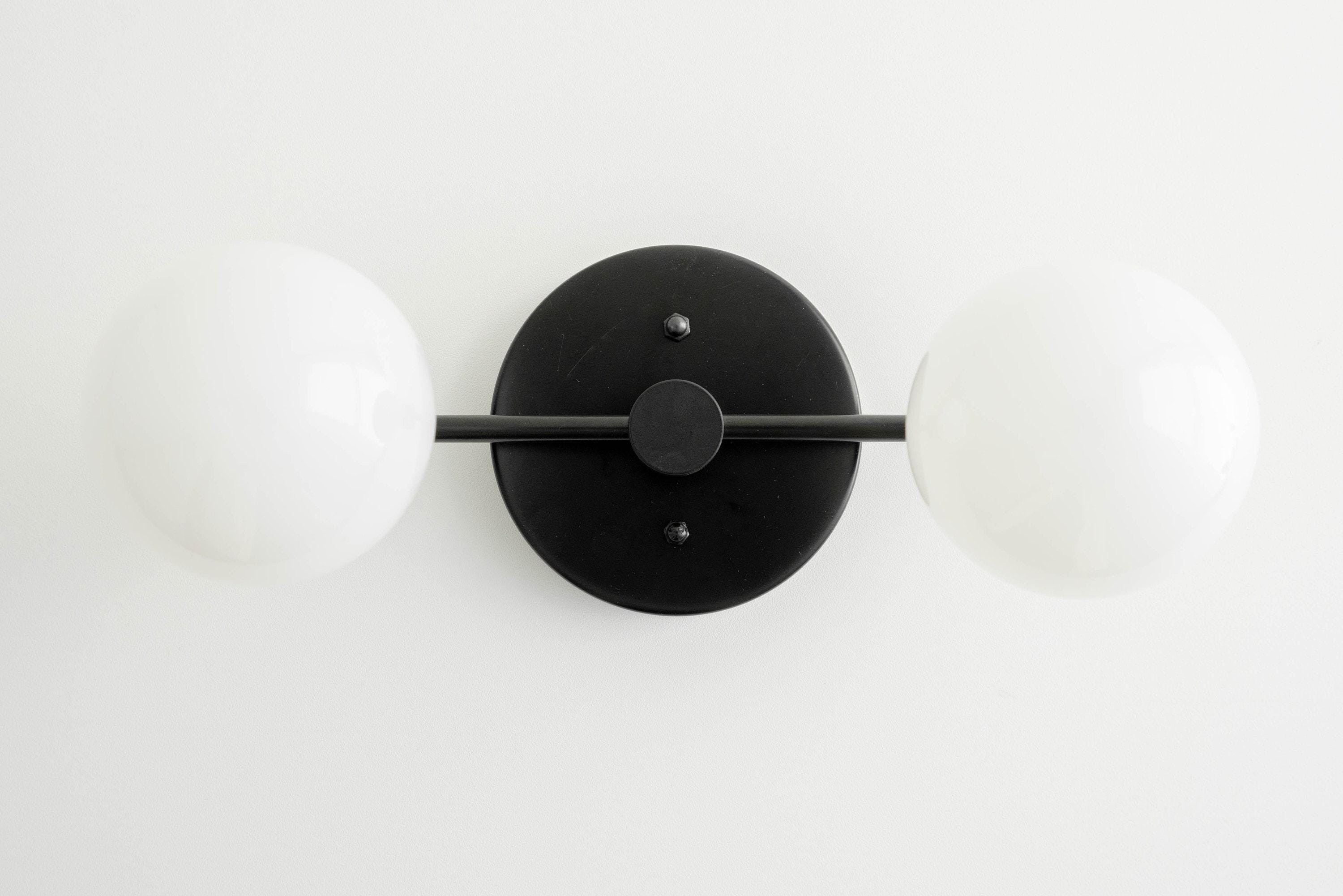 Glorica Glazen Badkamerlamp - Moderne Wandlamp van Messing voor Badkamerstijl HL1680