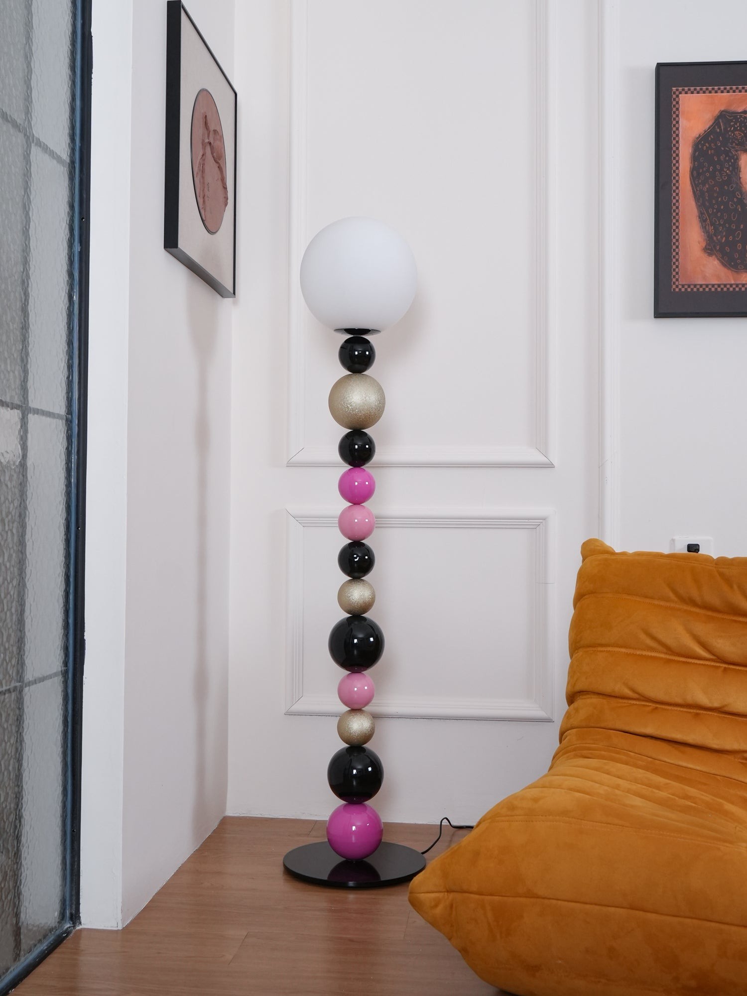 Moderne kalebasbal vloerlamp HL722