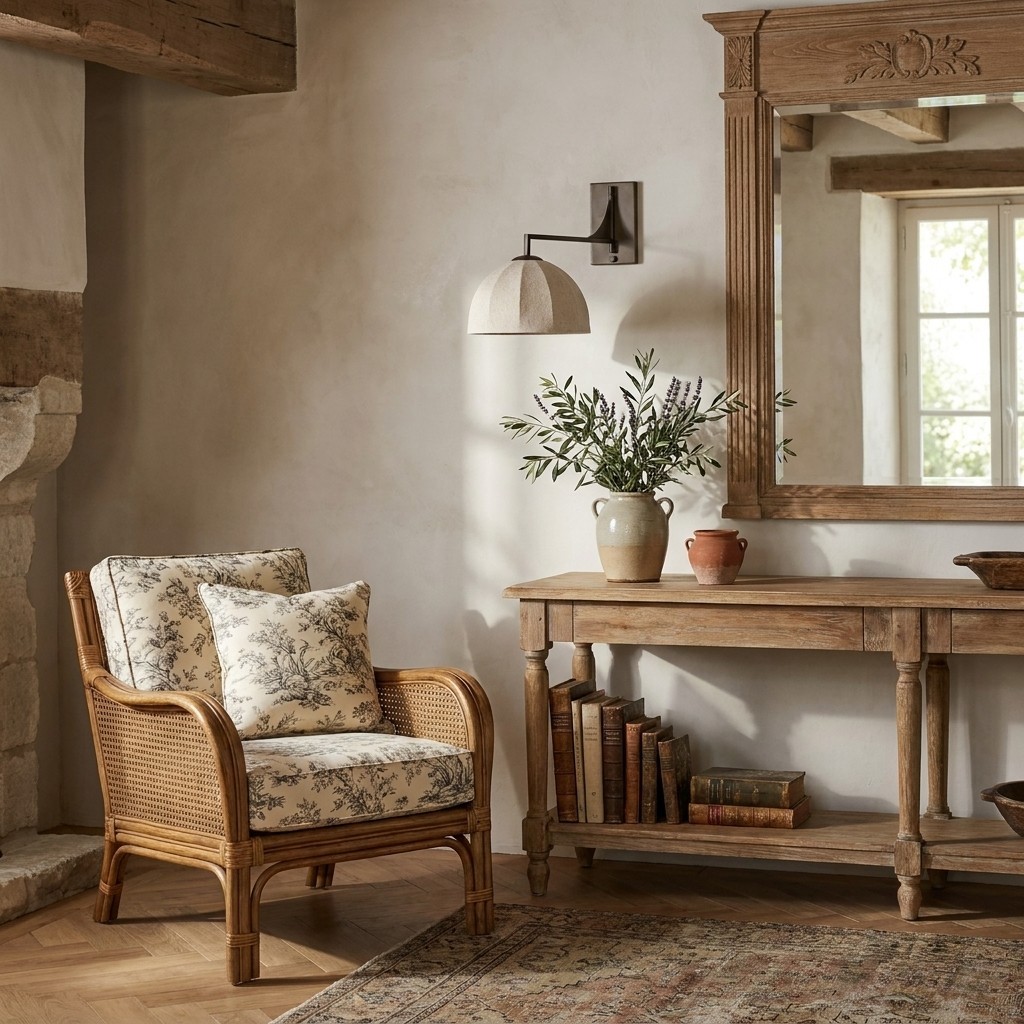 Lumarys Swing-Arm Wandlamp - Sculpturale wandlamp met linnen kap in organische stijl voor woon- of slaapkamer HL1874
