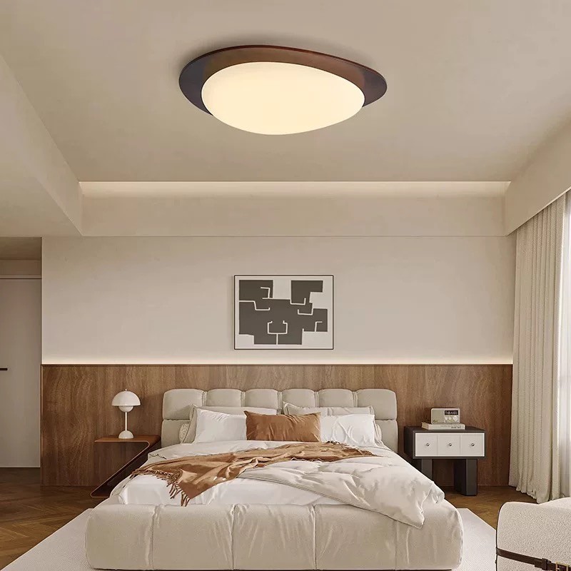 Pebble Walnoot Plafondlamp HL626