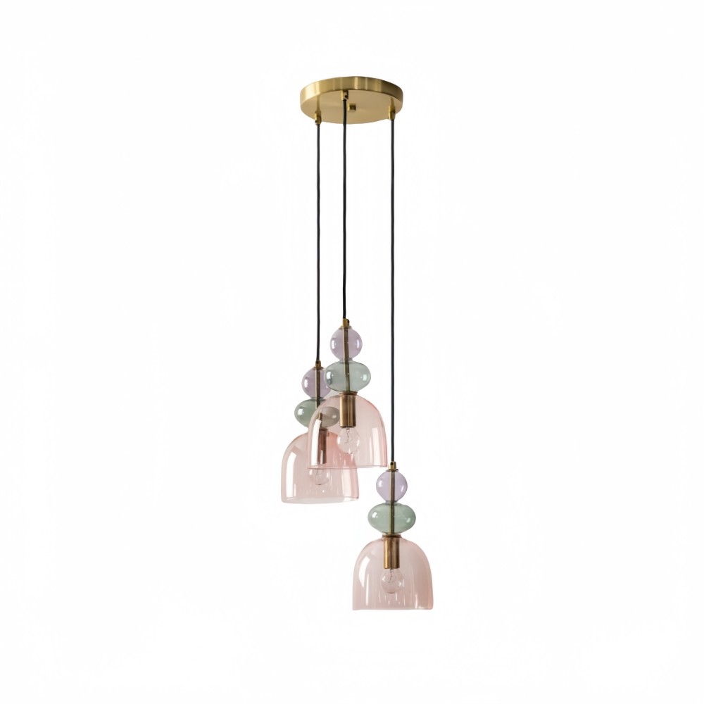 Hanglamp van gebrandschilderd glas - Macaron Design Restaurantlamp HL1067