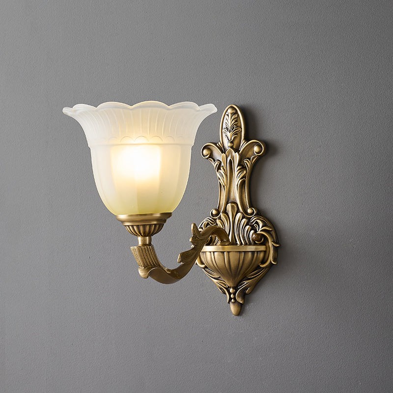 Bloom Flower messing wandlamp HL3184