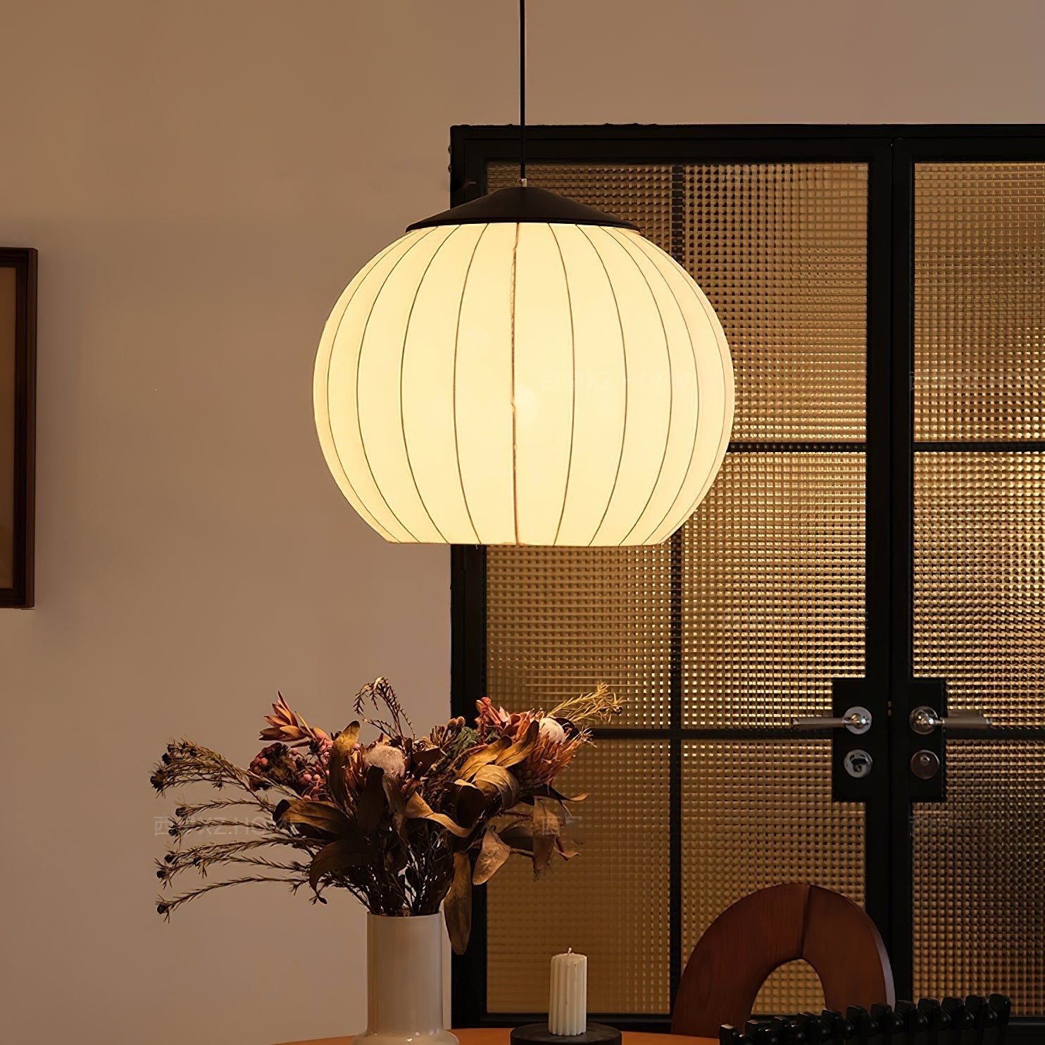 Japanse stijl stoffen lantaarn hanglamp HL547