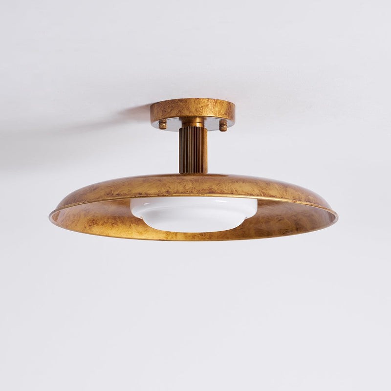 Plafondlamp met plat paneel in potdekselstijl HL3250