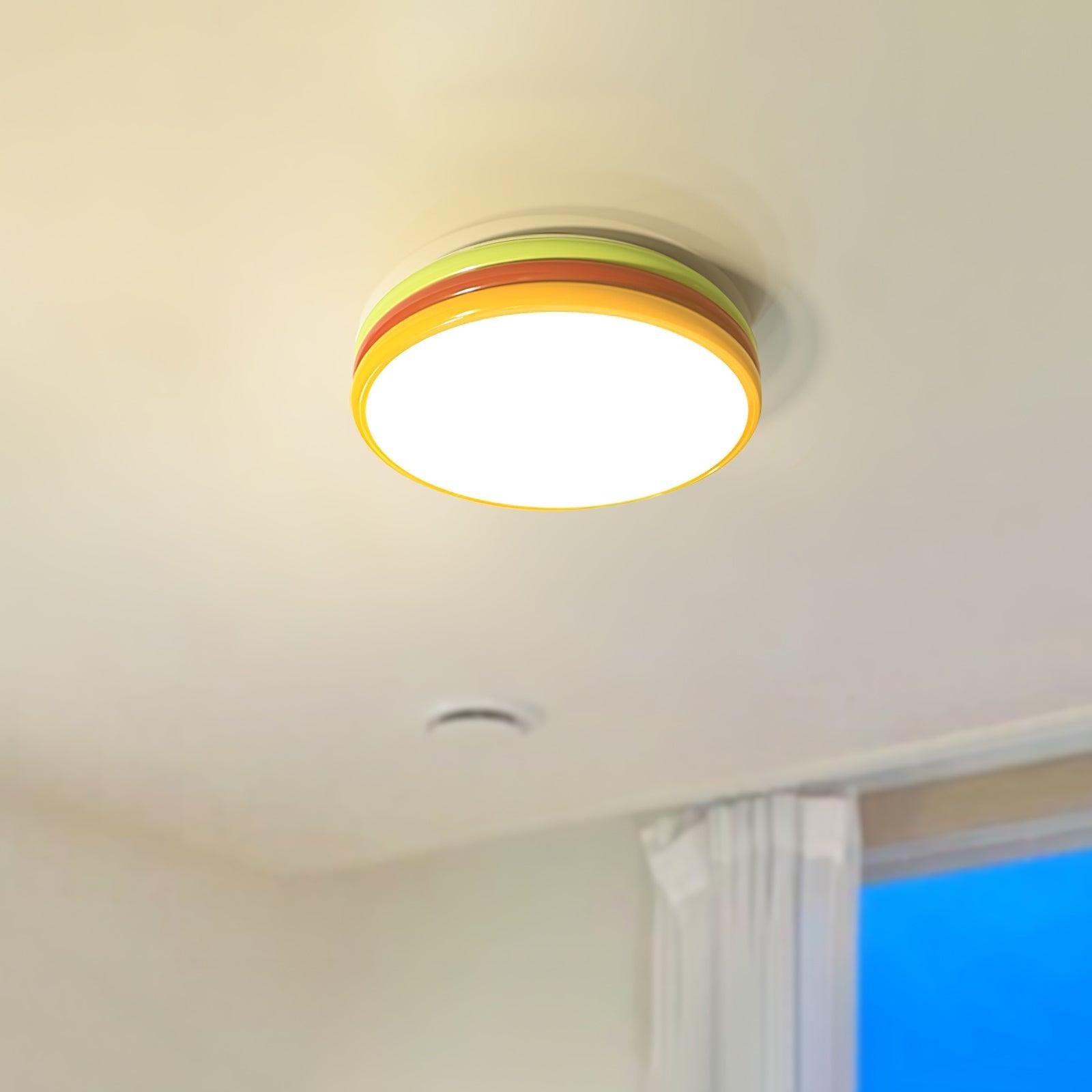 Scandinavische eenvoudige kleurrijke plafondlamp van acryl voor slaapkamer HL486