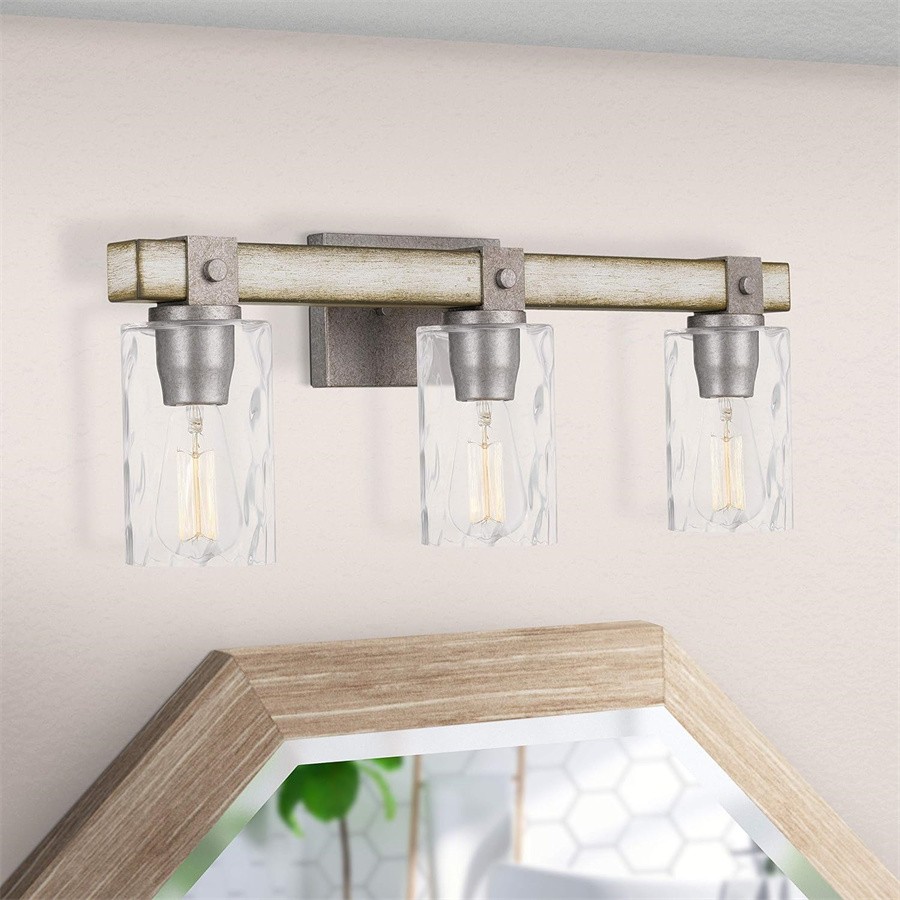 Antieke Cilindrische Glazen Industriële Wandlamp HL251
