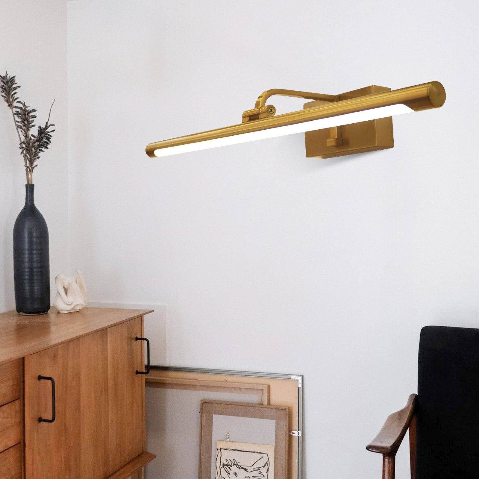Spiegel Front LED Messing Wandlamp HL452